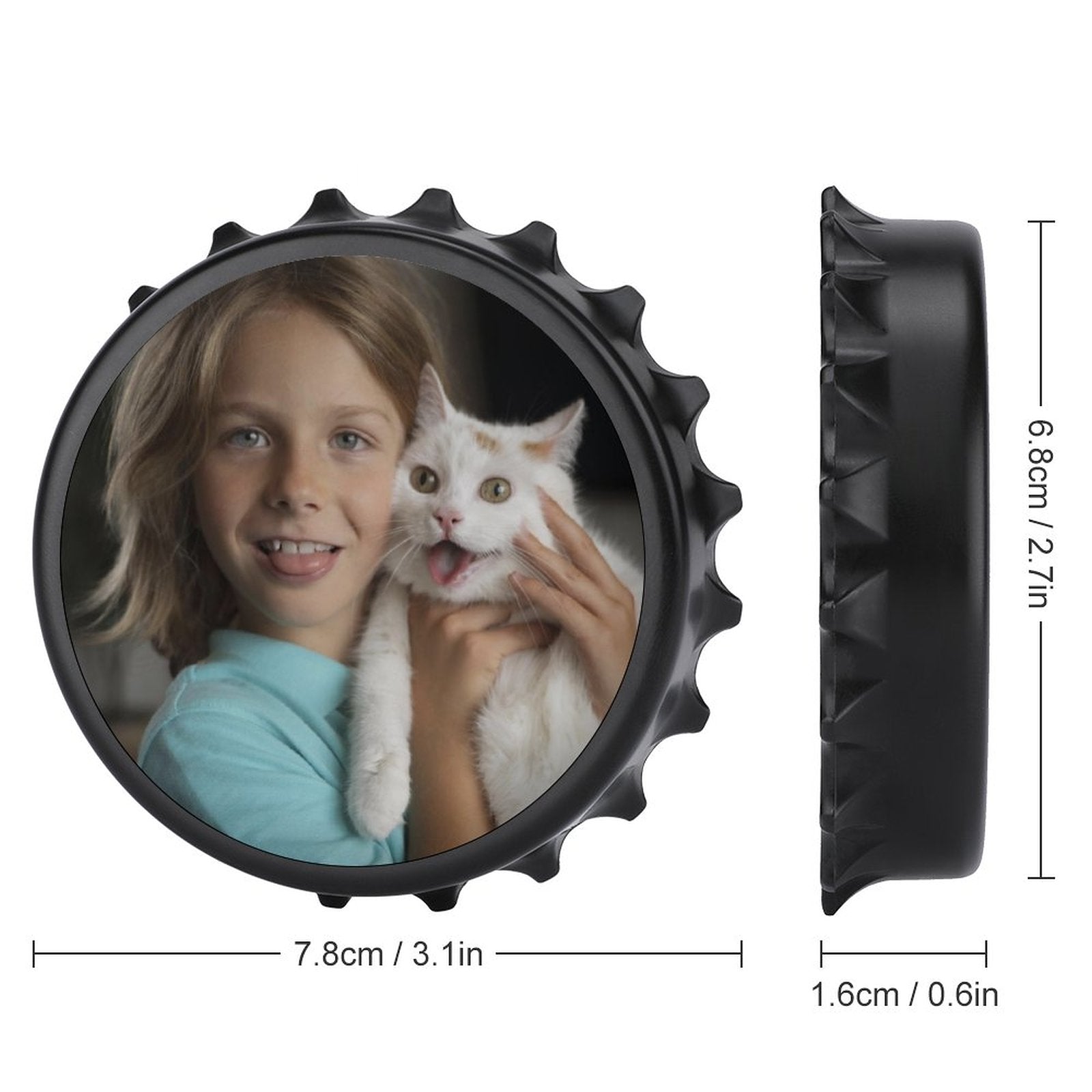 WEPRINTMEMagnetCustom Photo Bottle Opener/Refrigerator Magnet