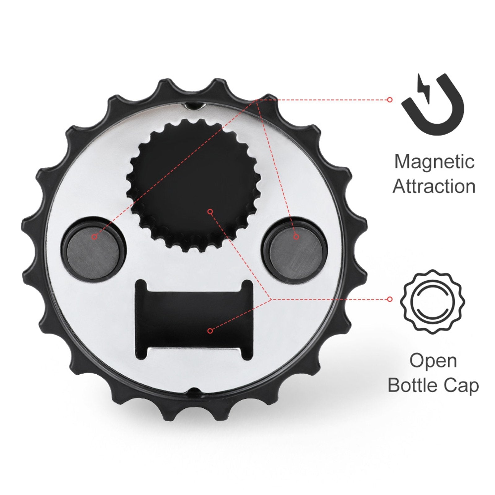 WEPRINTMEMagnetCustom Photo Bottle Opener/Refrigerator Magnet