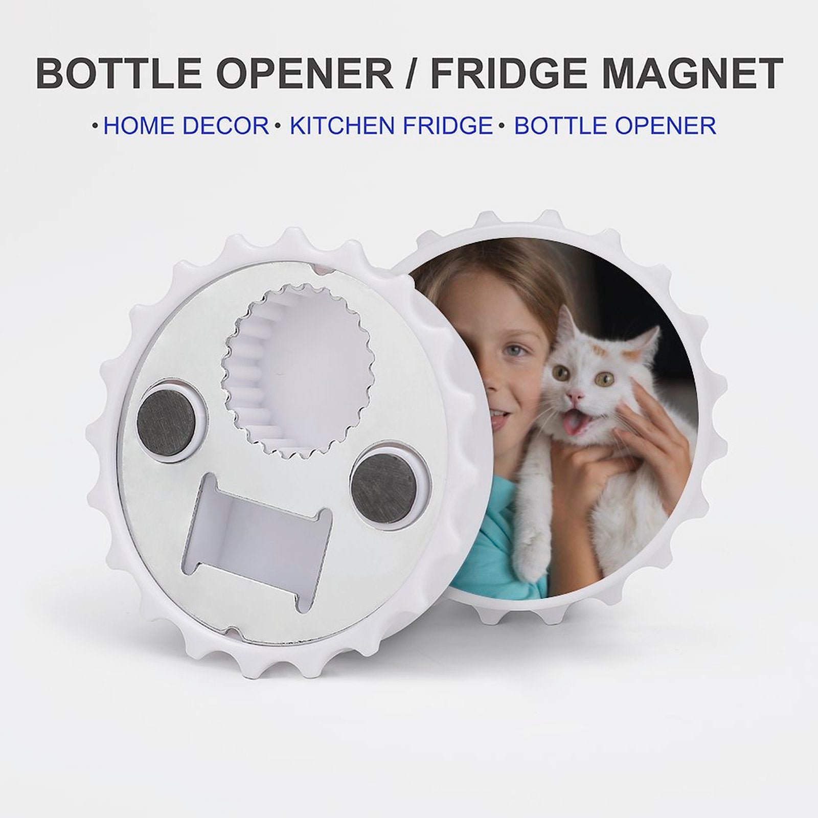WEPRINTMEMagnetCustom Photo Bottle Opener/Refrigerator Magnet