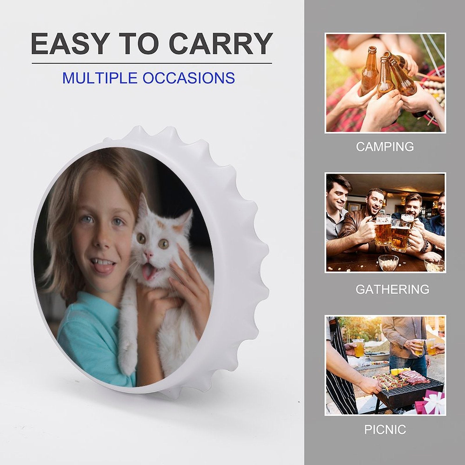 WEPRINTMEMagnetCustom Photo Bottle Opener/Refrigerator Magnet