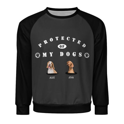 WEPRINTMEMen's SweatshirtCustom Dog Protected Men's Sweatshirt