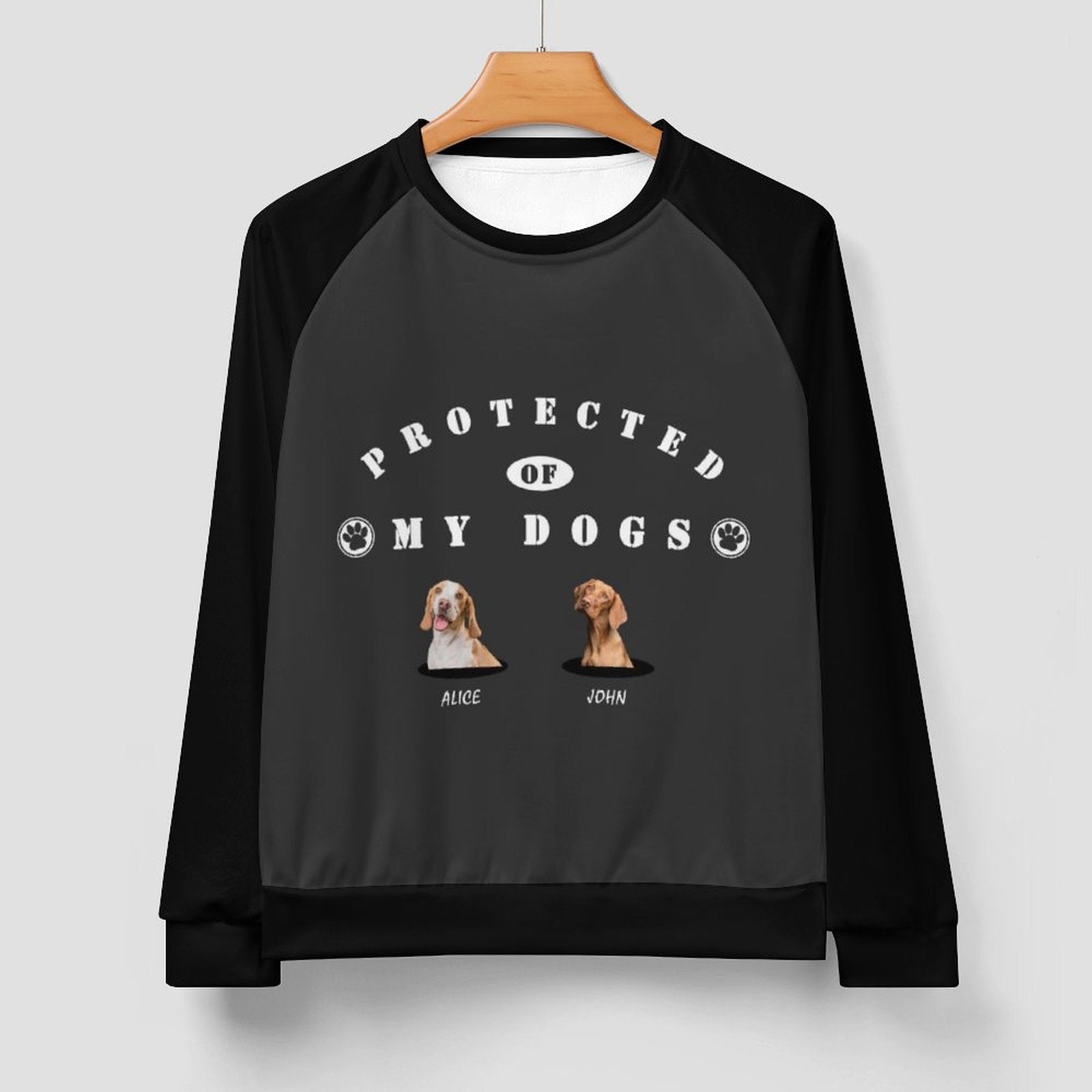 WEPRINTMEMen's SweatshirtCustom Dog Protected Men's Sweatshirt
