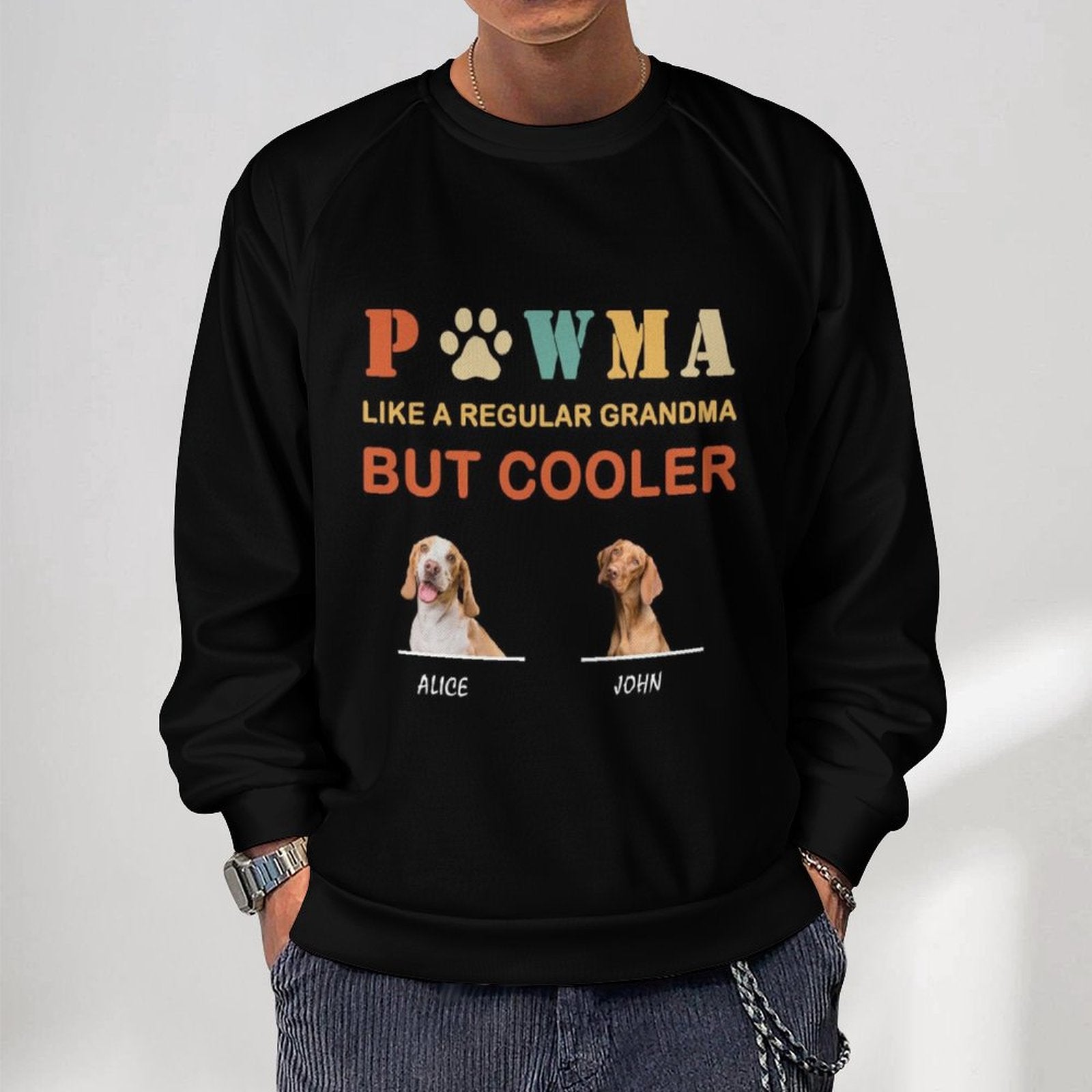 WEPRINTMEMen's SweatshirtCustom Pet Like Grandma Men's Sweatshirt