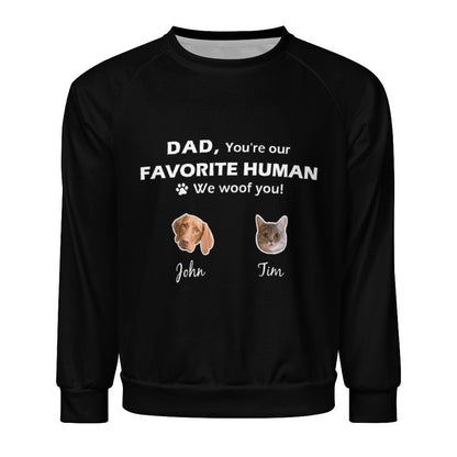 WEPRINTMEMen's SweatshirtCustom Pet We Woof You Men's Sweatshirt