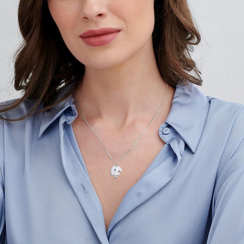 WEPRINTMENecklaceCustom Letter Puzzle Three Necklaces