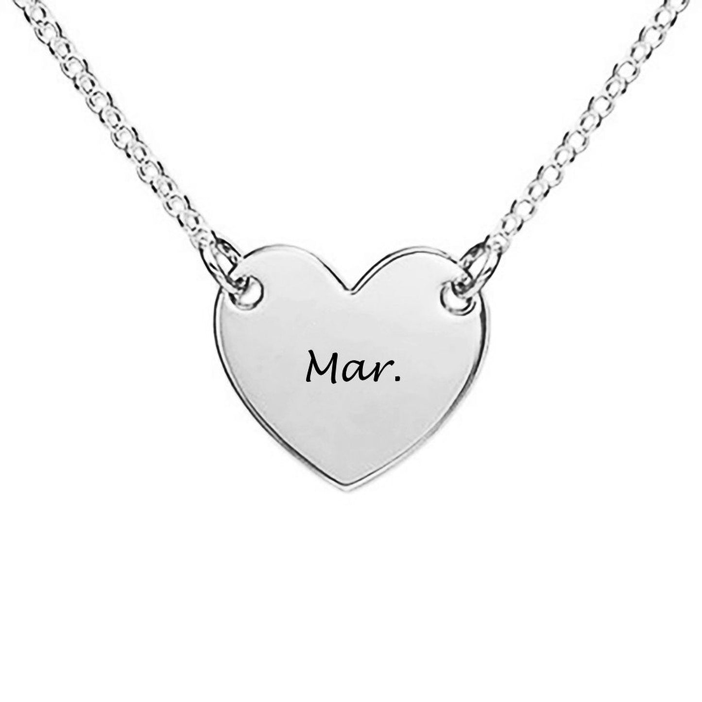 WEPRINTMENecklaceCustom Name Heart - shaped Necklace