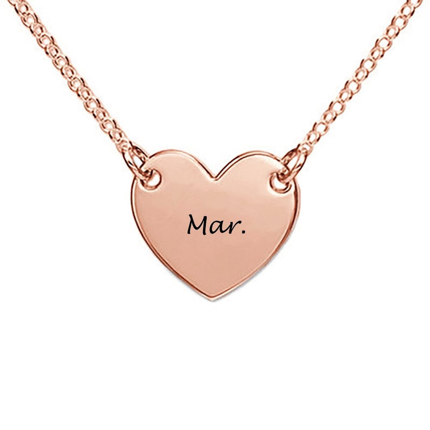 WEPRINTMENecklaceCustom Name Heart - shaped Necklace