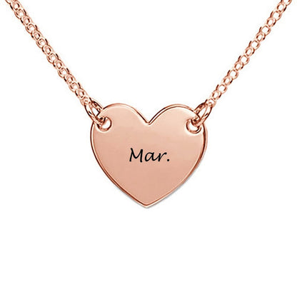 WEPRINTMENecklaceCustom Name Heart - shaped Necklace