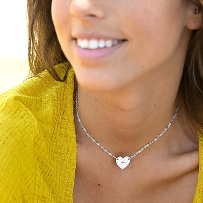 WEPRINTMENecklaceCustom Name Heart - shaped Necklace