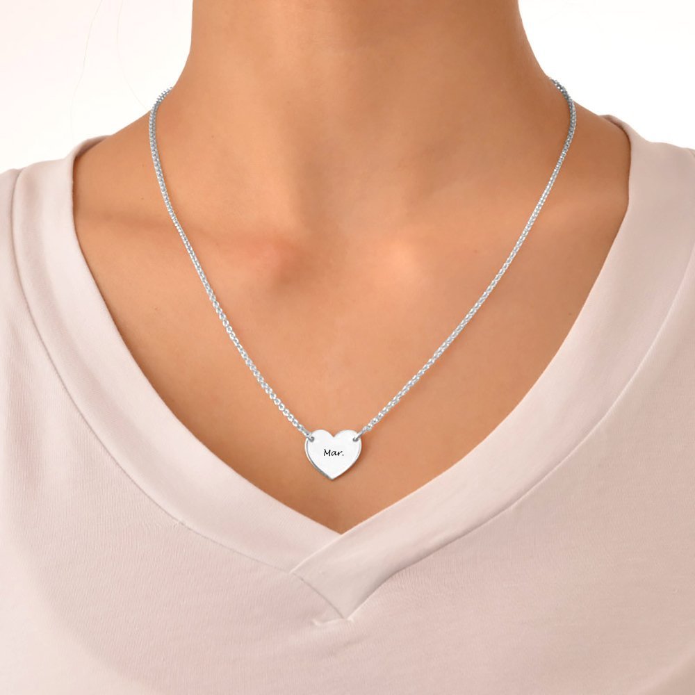WEPRINTMENecklaceCustom Name Heart - shaped Necklace
