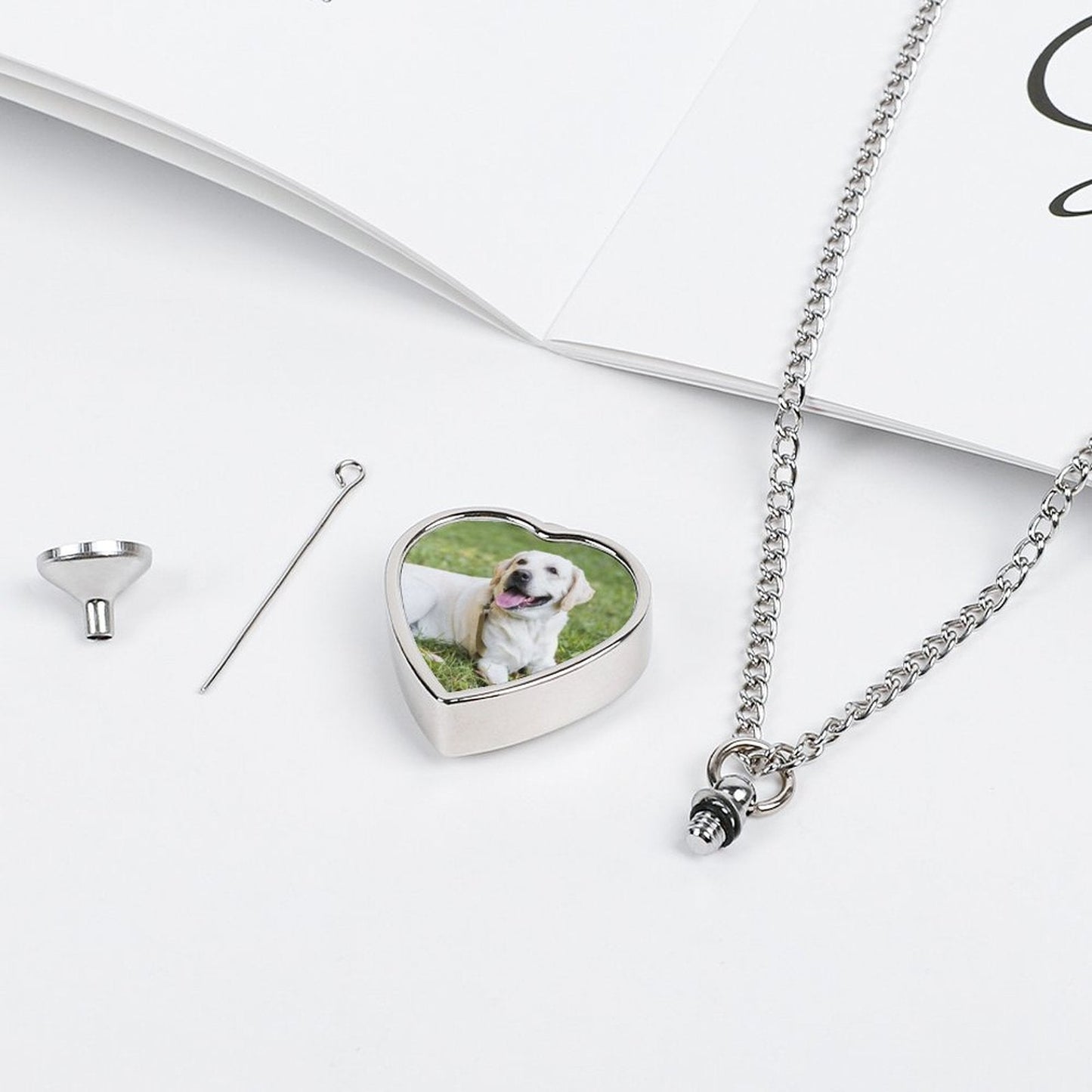 WEPRINTMENecklaceCustom Photo Pet Cremation Ashes Necklace