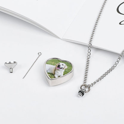 WEPRINTMENecklaceCustom Photo Pet Cremation Ashes Necklace