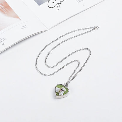 WEPRINTMENecklaceCustom Photo Pet Cremation Ashes Necklace