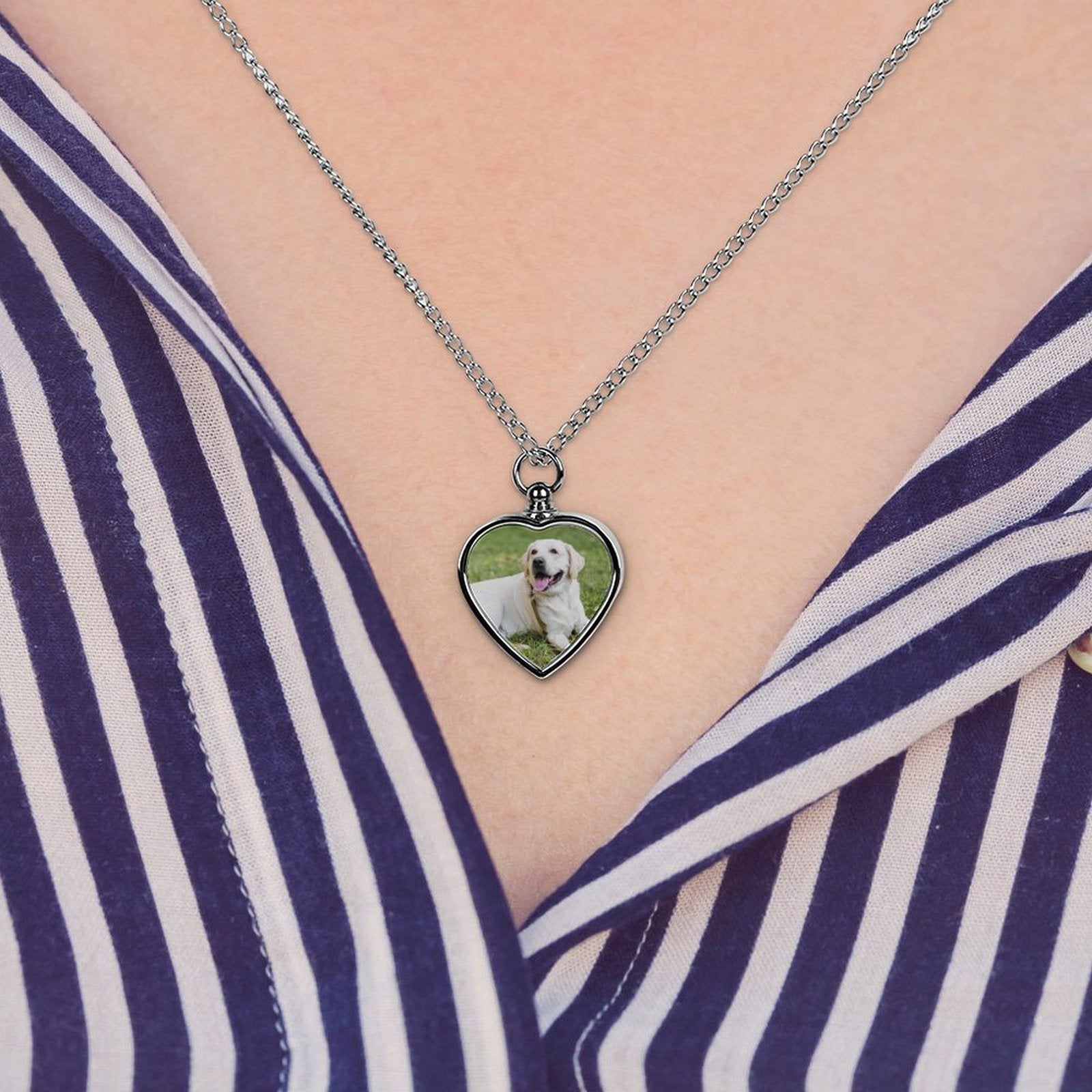 WEPRINTMENecklaceCustom Photo Pet Cremation Ashes Necklace