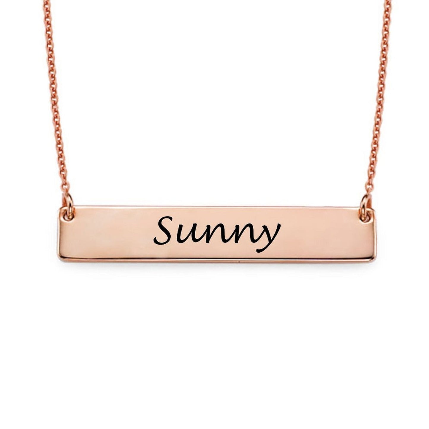 WEPRINTMENecklaceCustom Text Bar Necklace
