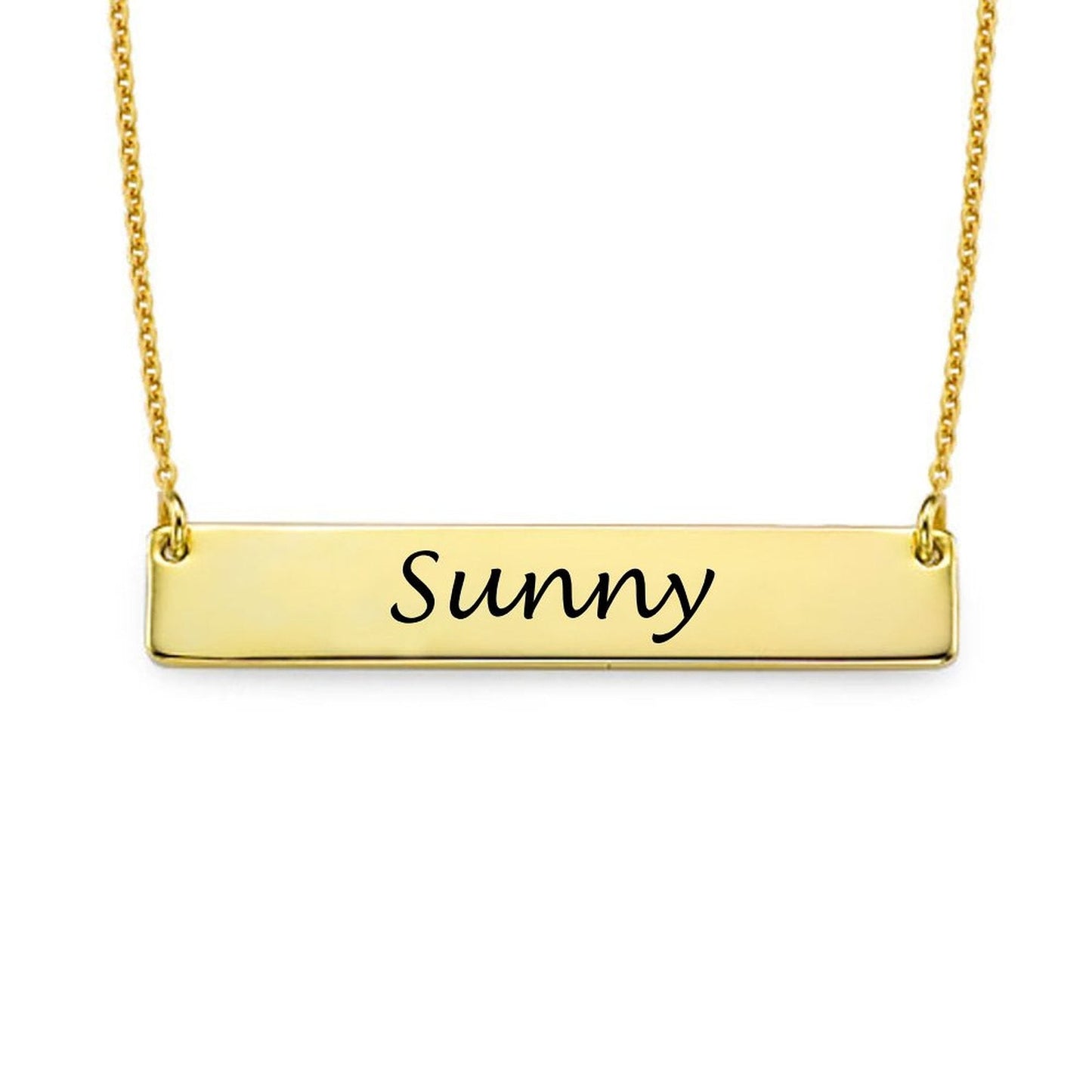 WEPRINTMENecklaceCustom Text Bar Necklace