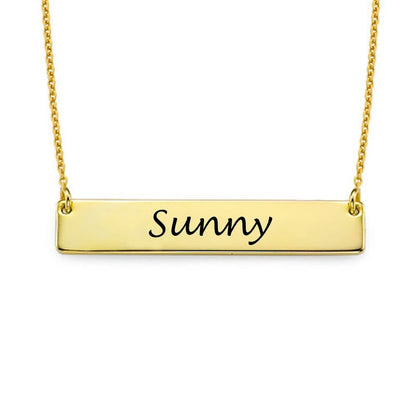 WEPRINTMENecklaceCustom Text Bar Necklace