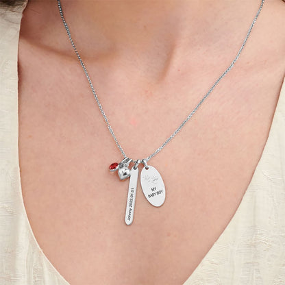 WEPRINTMENecklaceCustom Text Commemorative Necklace