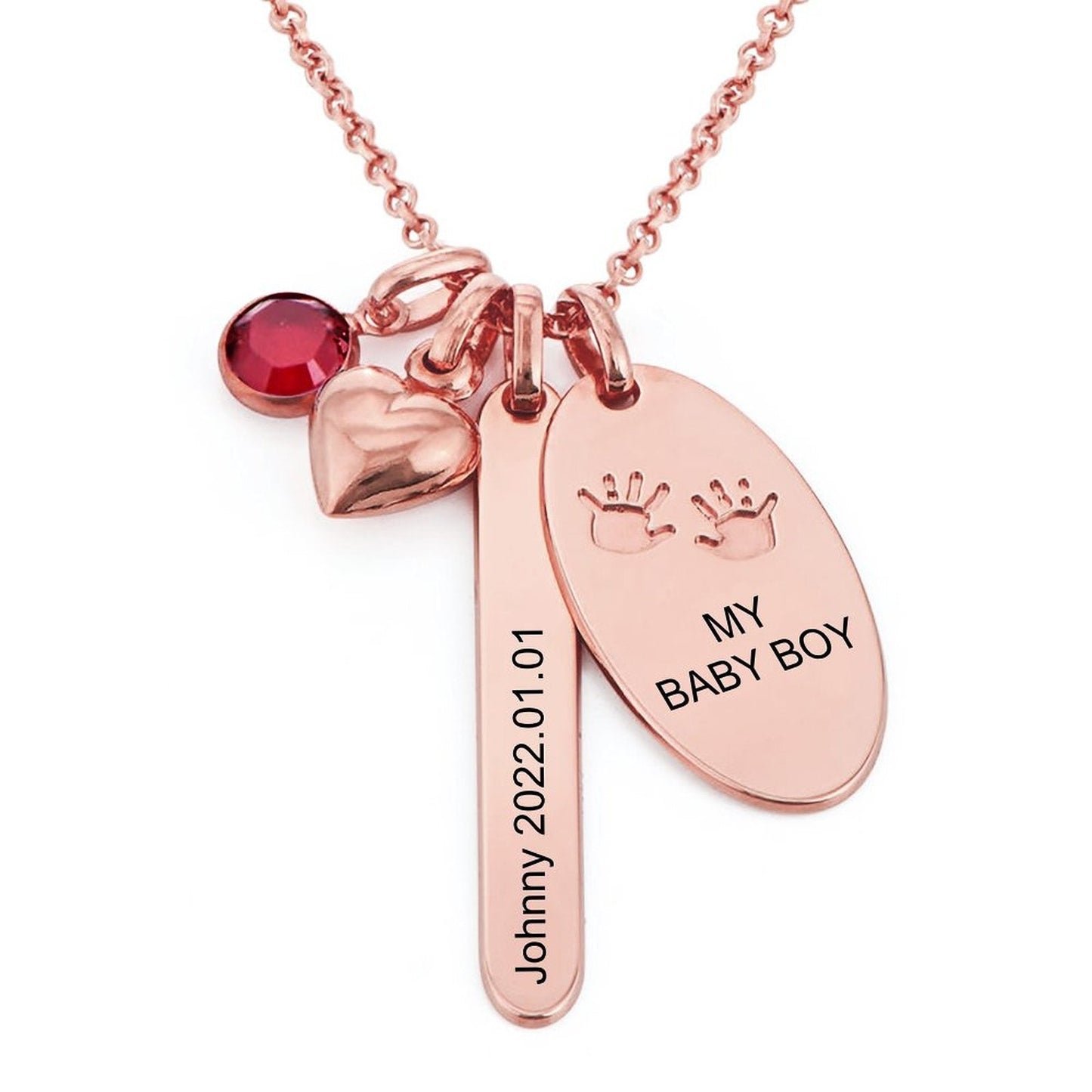 WEPRINTMENecklaceCustom Text Commemorative Necklace