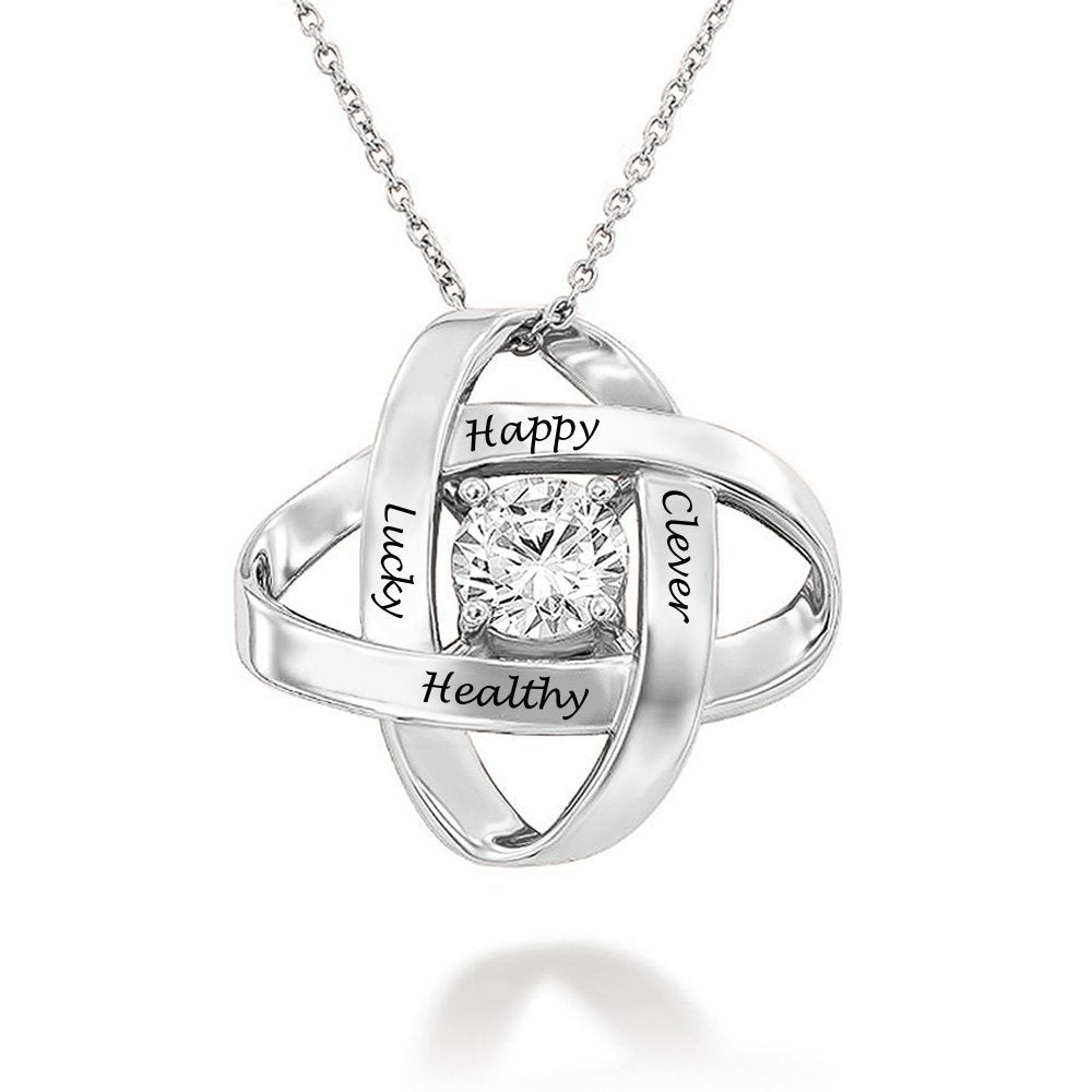 WEPRINTMENecklaceCustom Text Eternal Necklace