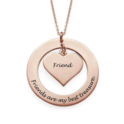 WEPRINTMENecklaceCustom Text Heart - shaped Necklace