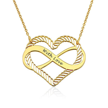WEPRINTMENecklaceCustom Text Heart - shaped Necklace
