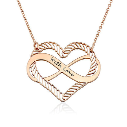 WEPRINTMENecklaceCustom Text Heart - shaped Necklace