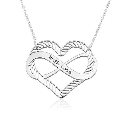 WEPRINTMENecklaceCustom Text Heart - shaped Necklace