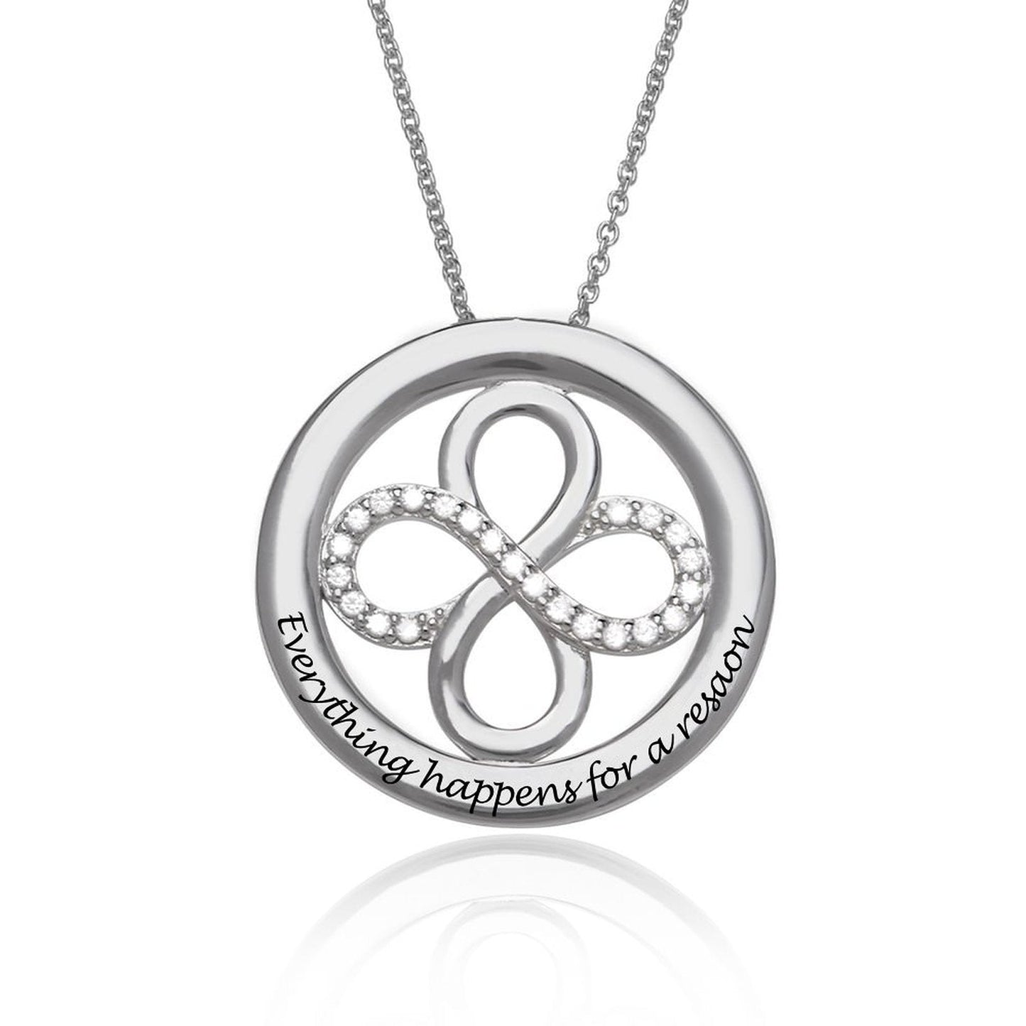 WEPRINTMENecklaceCustom Text Infinite Circular Necklace
