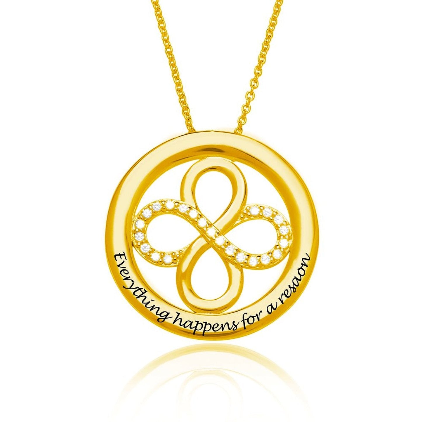 WEPRINTMENecklaceCustom Text Infinite Circular Necklace
