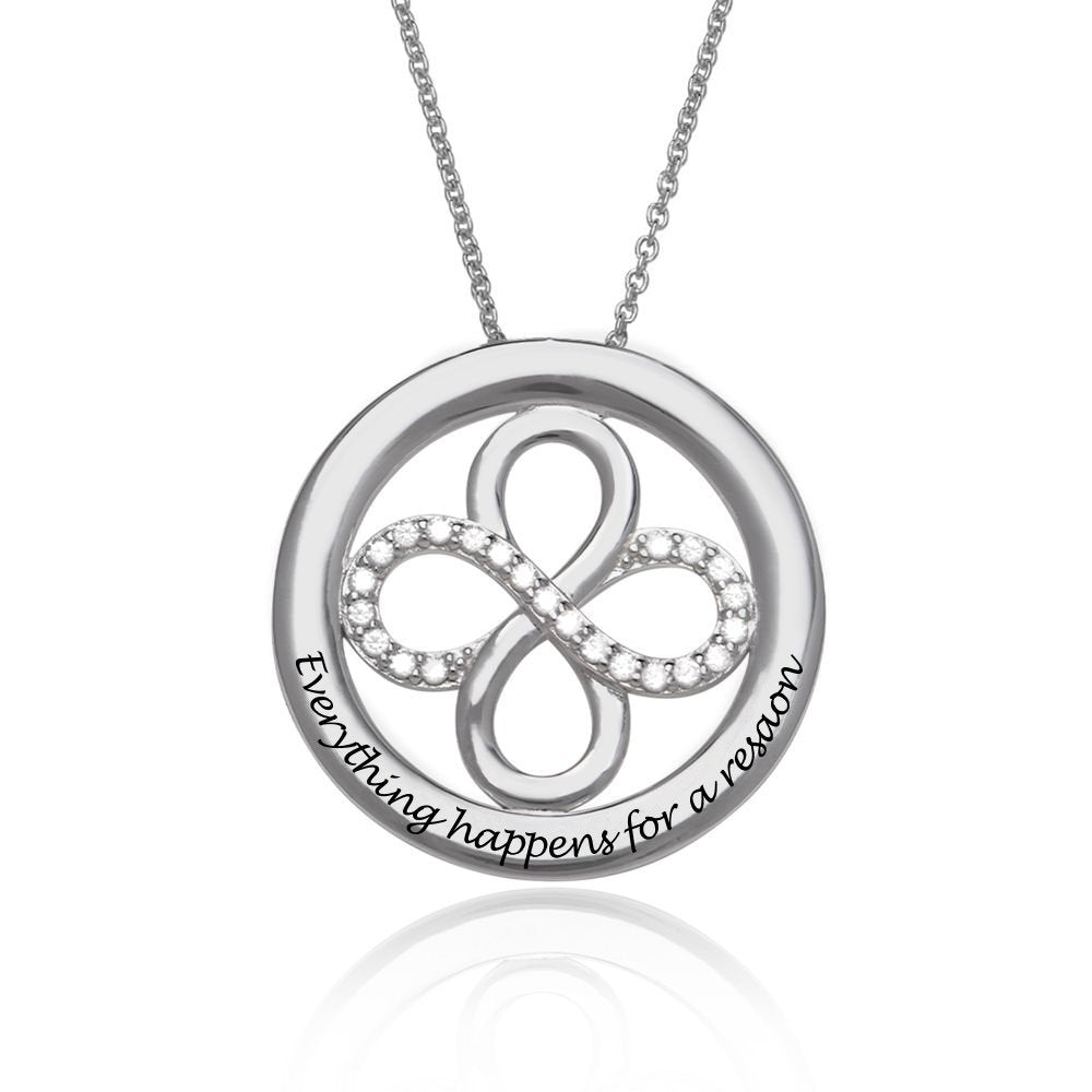 WEPRINTMENecklaceCustom Text Infinite Circular Necklace