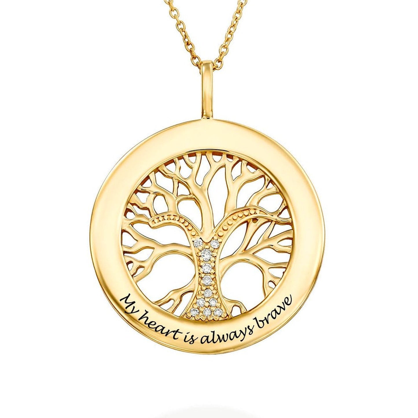 WEPRINTMENecklaceCustom Text Life Tree Necklace