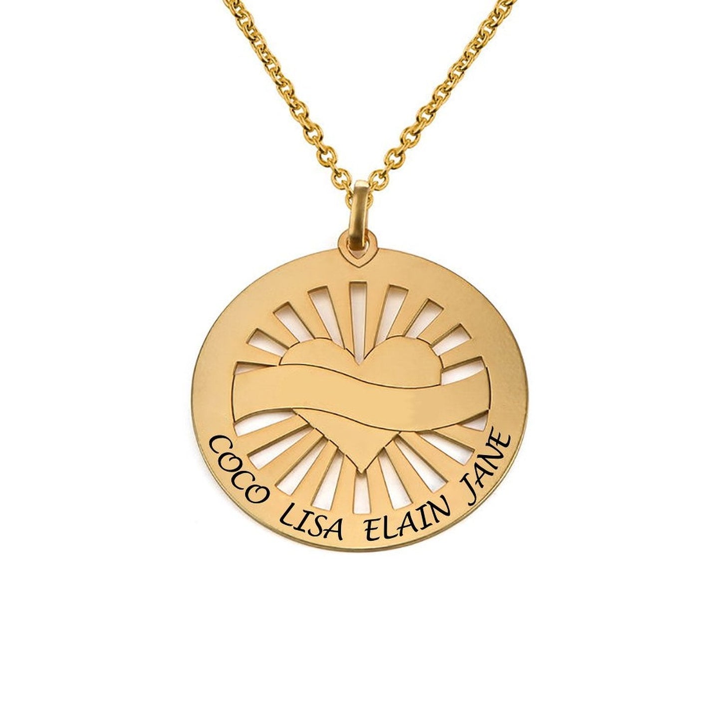 WEPRINTMENecklaceCustom Text Wafer Love Necklace