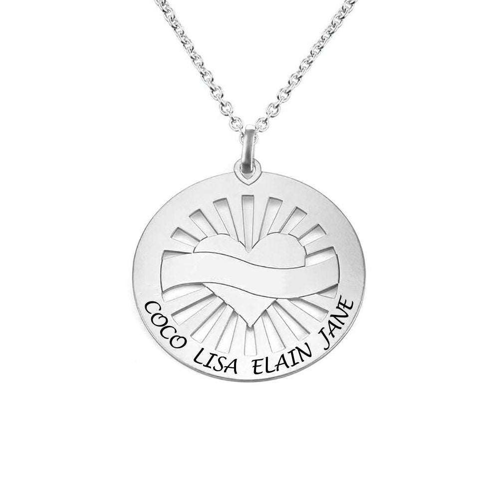 WEPRINTMENecklaceCustom Text Wafer Love Necklace