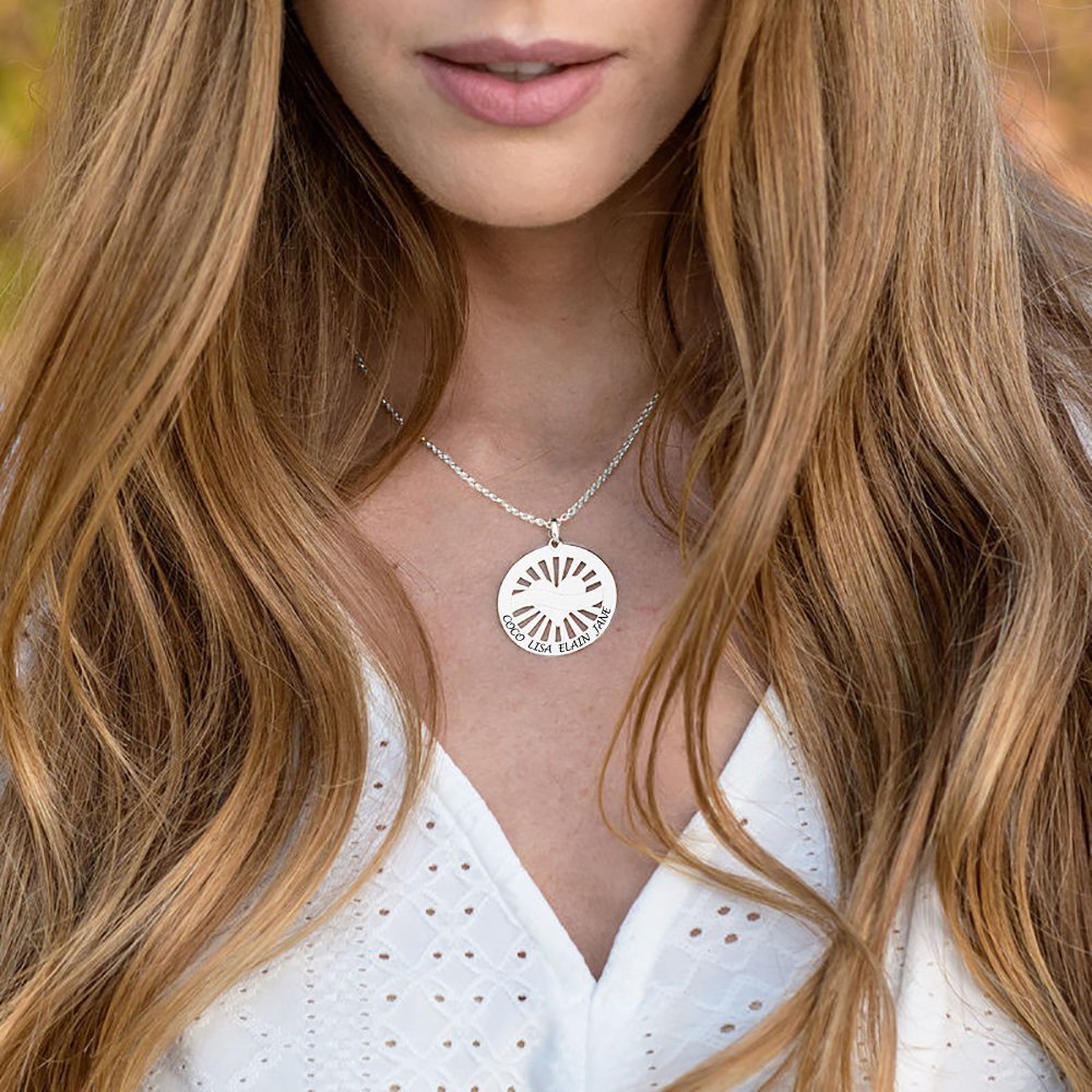 WEPRINTMENecklaceCustom Text Wafer Love Necklace