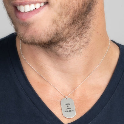 WEPRINTMENecklaceCustom Texts Nameplate Necklace