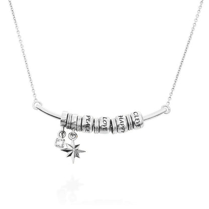 WEPRINTMENecklaceCustom Texts Polaris Bar Necklace