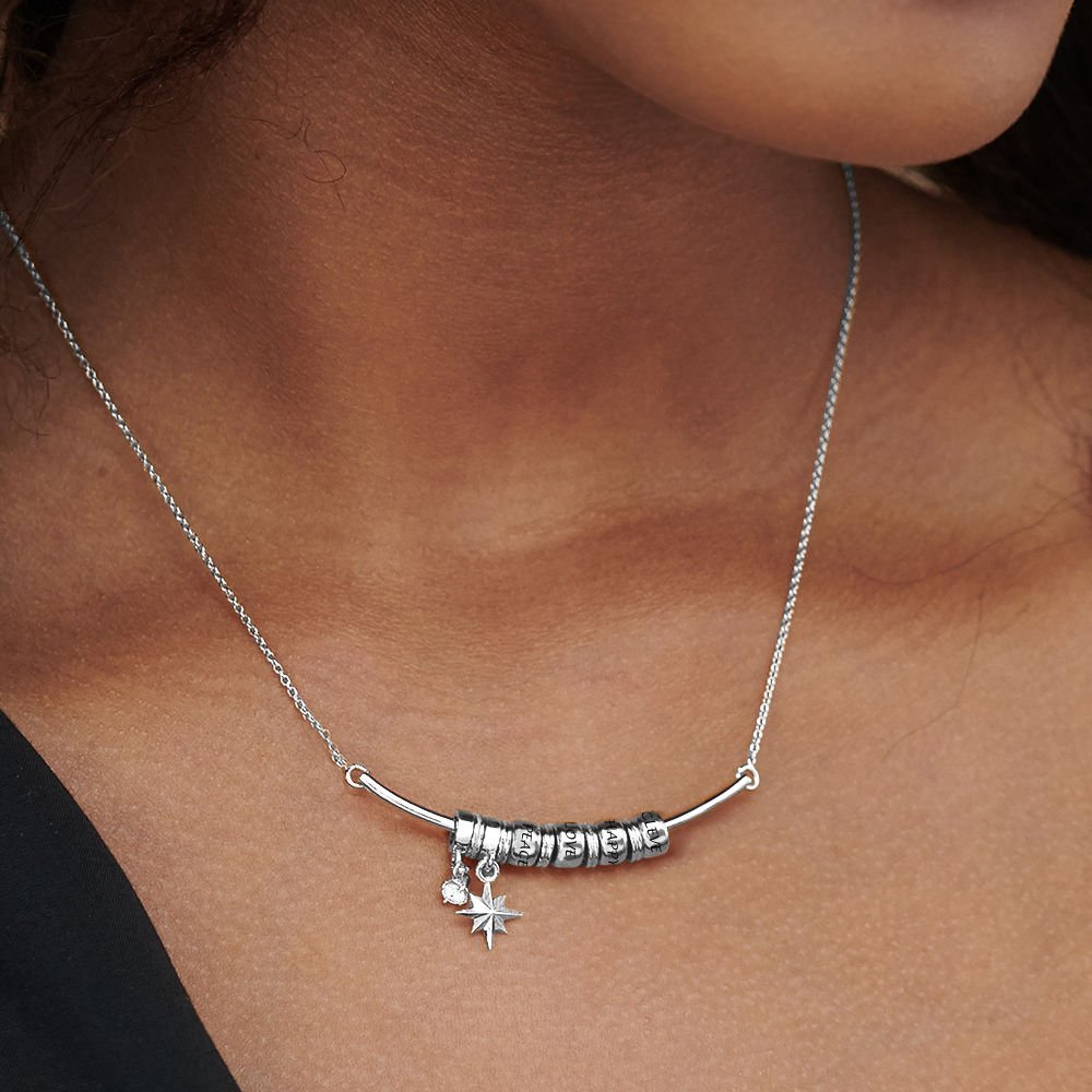 WEPRINTMENecklaceCustom Texts Polaris Bar Necklace