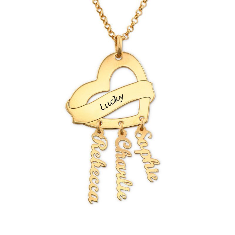 WEPRINTMENecklaceCustom Three Names Lucky Necklace