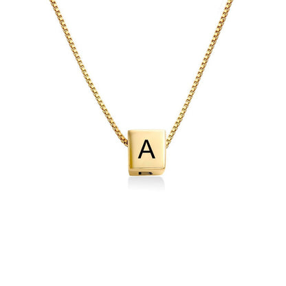 WEPRINTMENecklacesCustom Alphabets Cube Necklace