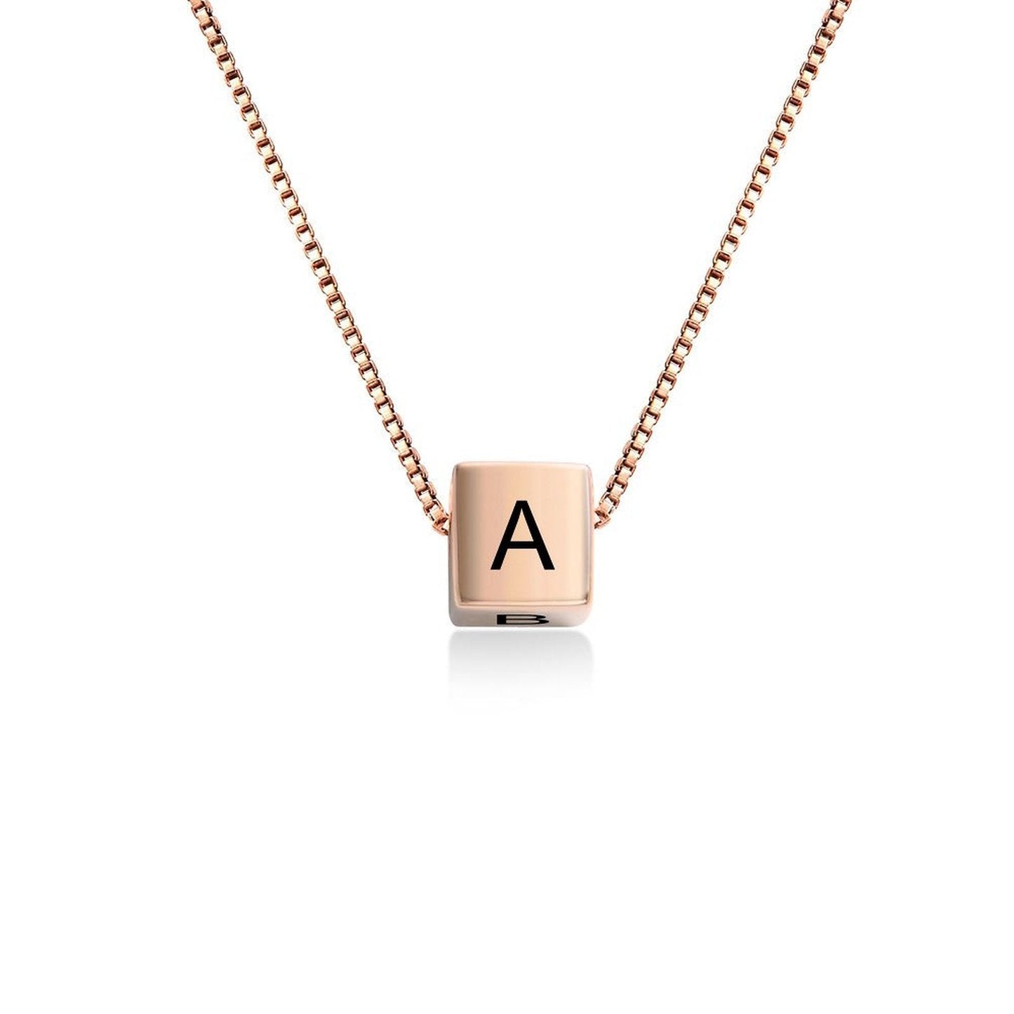 WEPRINTMENecklacesCustom Alphabets Cube Necklace
