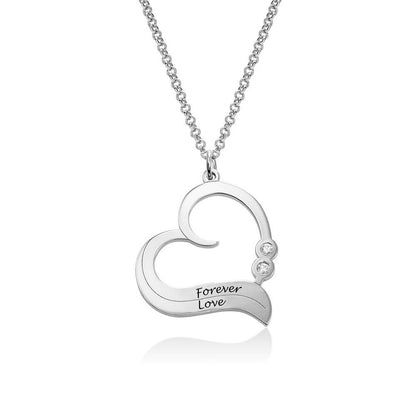 WEPRINTMENecklacesCustom Text Heart - shaped Necklace