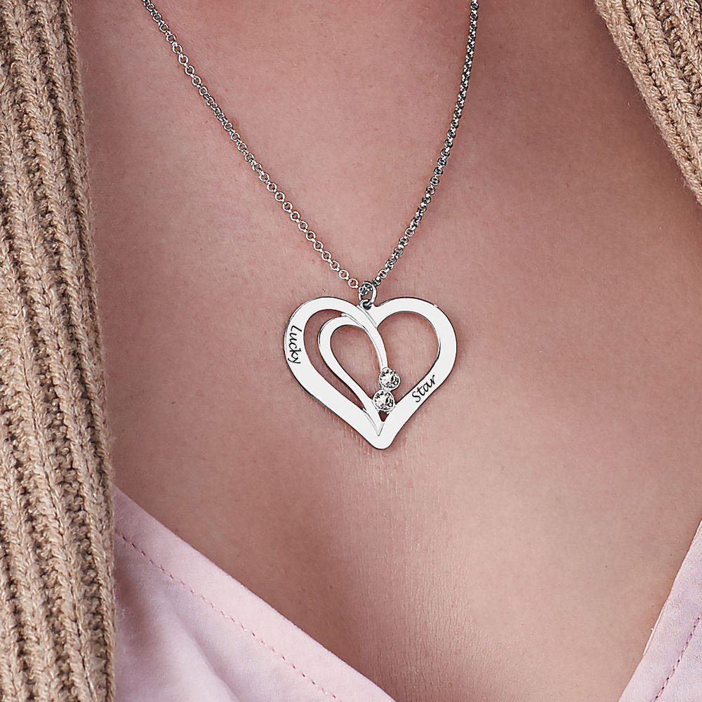 WEPRINTMENecklacesCustom Text Heart - shaped Necklace