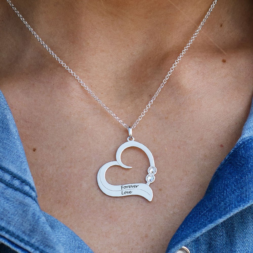 WEPRINTMENecklacesCustom Text Heart - shaped Necklace