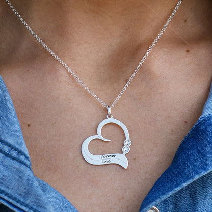WEPRINTMENecklacesCustom Text Heart - shaped Necklace
