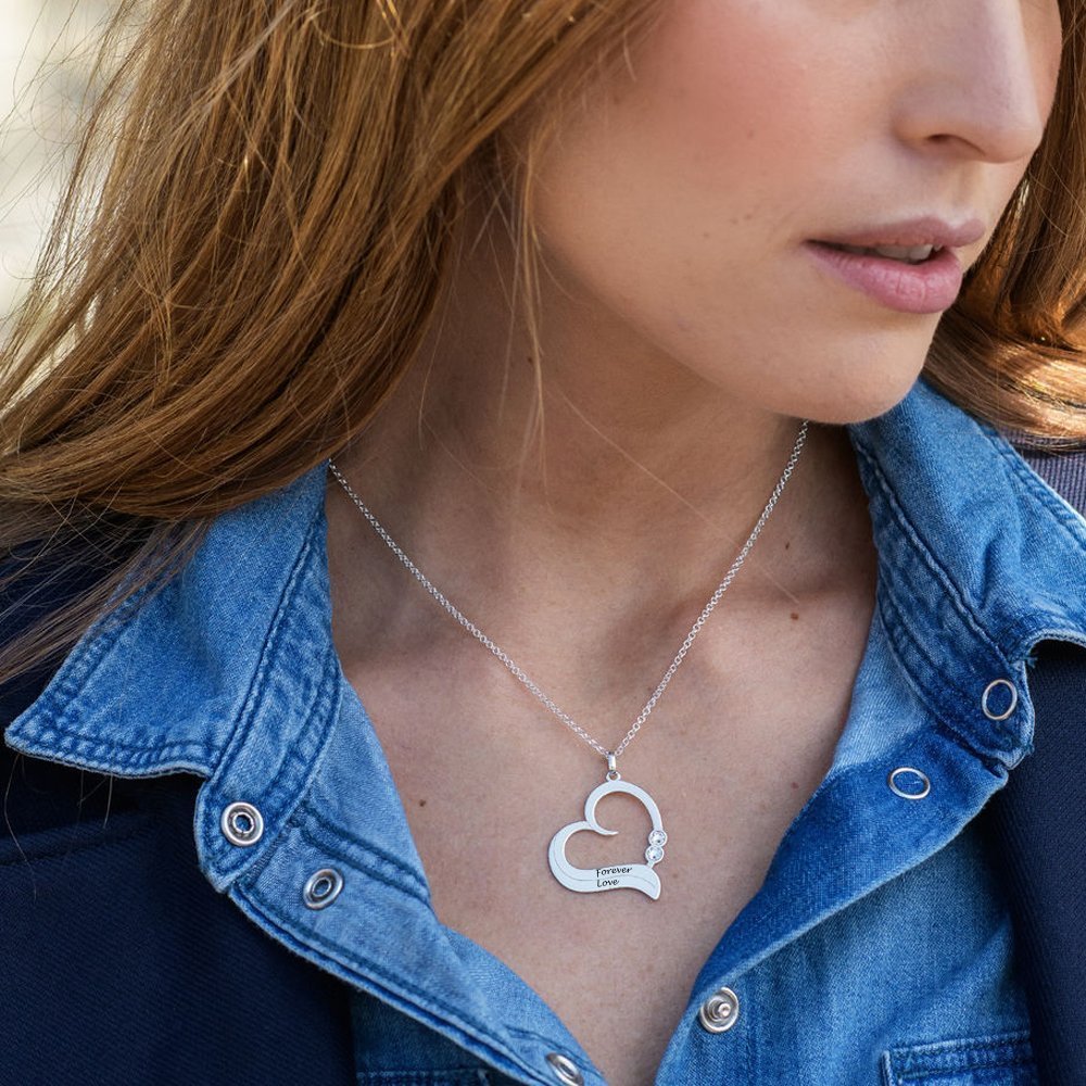 WEPRINTMENecklacesCustom Text Heart - shaped Necklace