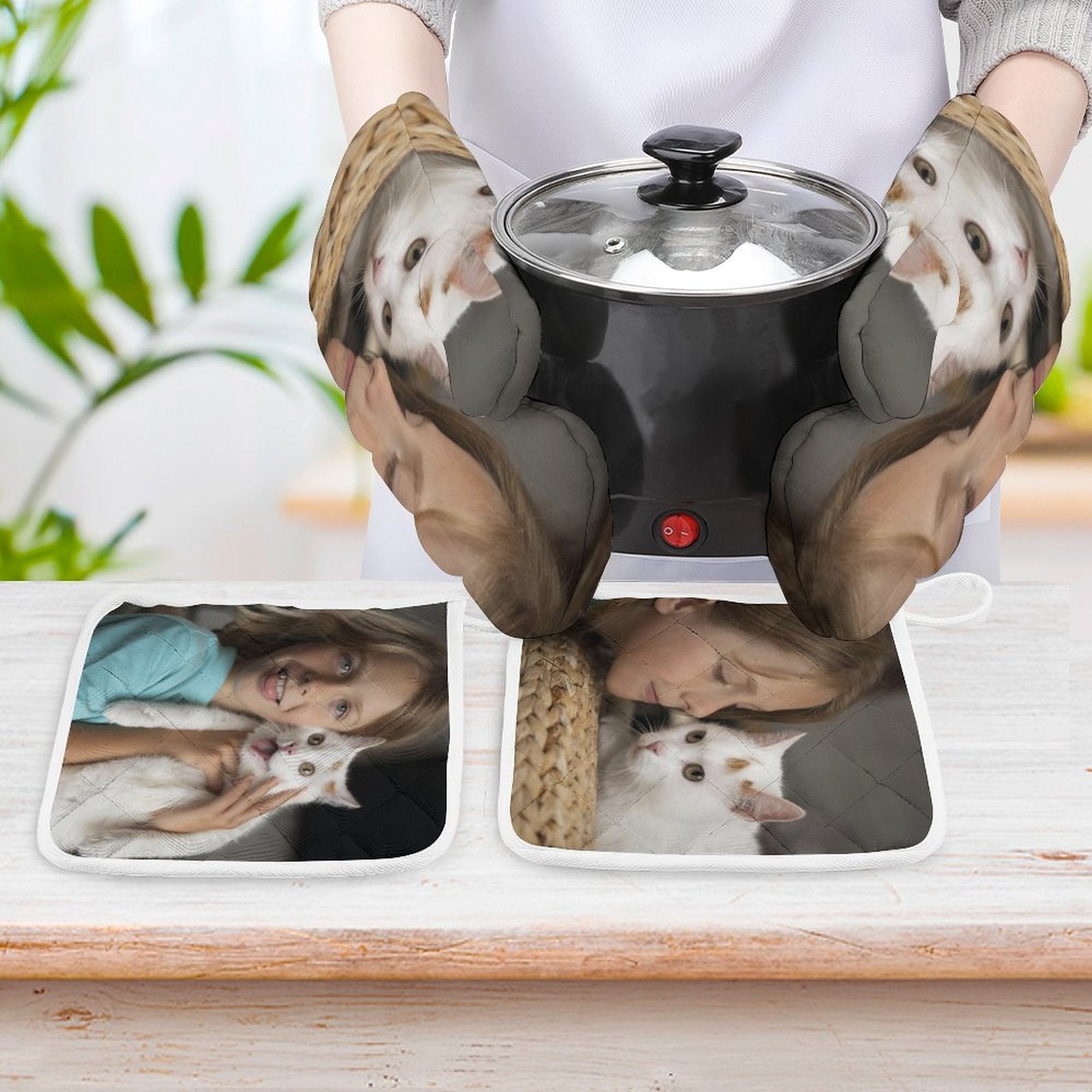 WEPRINTMEOven Mitts SetCustom Photo Oven Mitts and Pot Holders Sets