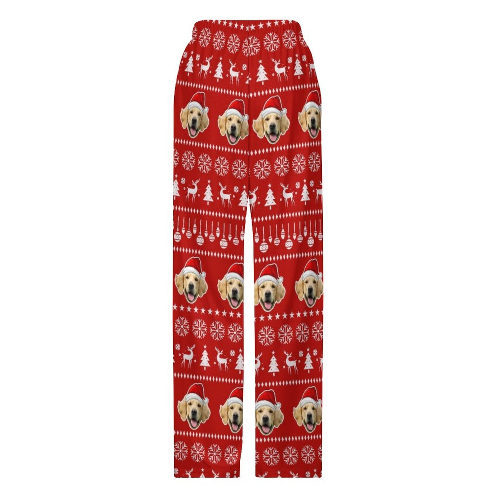 WEPRINTMEPajama PantsCustom Pet Face Pajama Pants Christmas Pants