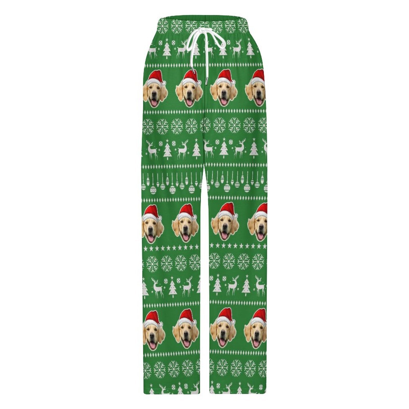 WEPRINTMEPajama PantsCustom Pet Face Pajama Pants Christmas Pants