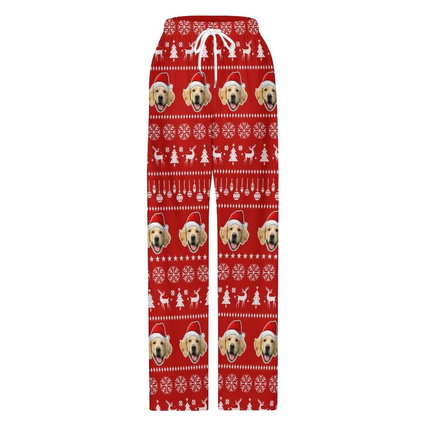 WEPRINTMEPajama PantsCustom Pet Face Pajama Pants Christmas Pants